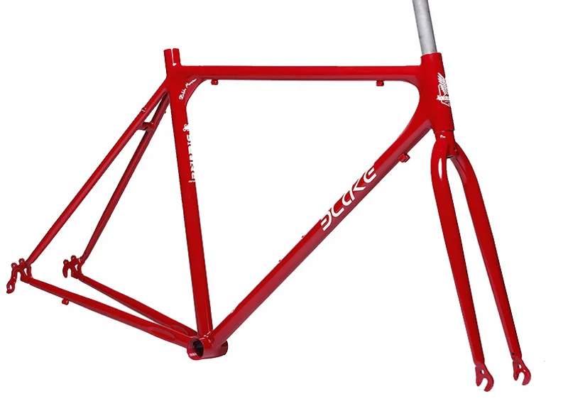 Top Fixed Gear Bicycle Frame Bike Accessories Steel Frame 53/48cm Road Bike Frameset Match Fork 2 Top Fixed Gear Bicycle Frame Bike Accessories Steel Frame 53/48cm Road Bike Frameset Match Fork 2