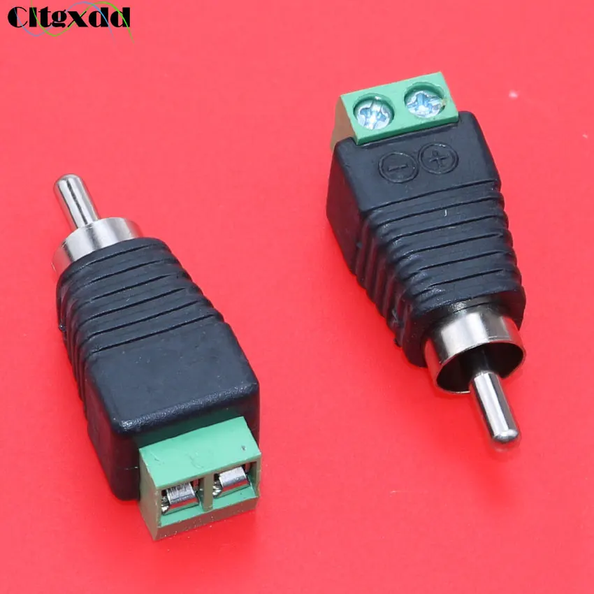 cltgxdd 1pcs Phono Speaker Wire Cable to Audio Male RCA Connector