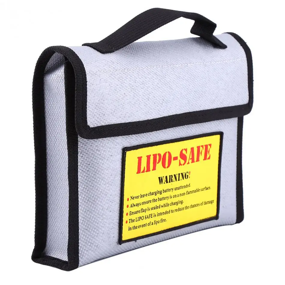 

1 Pcs Portable Fireproof RC LiPo Battery Safe Bag Storage Protect Bag Both Side Charging Guard Sack Pouch 240 * 180 * 65mm