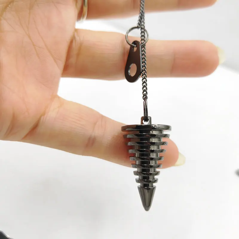 

Reiki pendule de pendulum pendant men Dowsing Healing Pyramid spiritual Reiki pendulums for dowsing meatl Charms Chakra Amulet