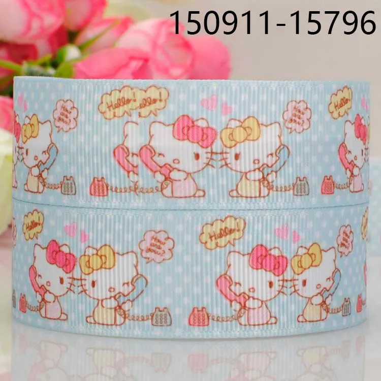 10 ярдов разные размеры живой японский мультфильм лента напечатанная Grosgrain