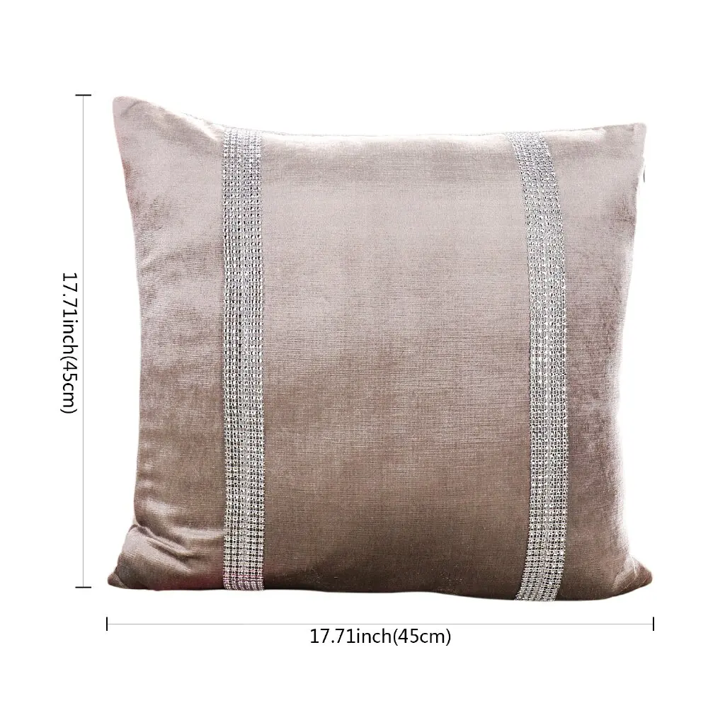45X45 см фланелевая ткань подушка с геометрическим узором(алмаз) чехол для подушки Сияющий домашний Декор Подушка декоративная Подушка Чехол