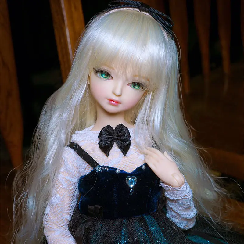 Хорошая цена BJD кукла 1/4 с серебряными волосами парик и одежда Сделай Сам тело