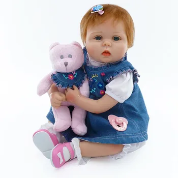 

Lifelike Reborn Baby Dolls 22 inch Girl Soft Silicone True to Life Baby Dolls For Sale Reborn Fashion Kids Xmas Gifts