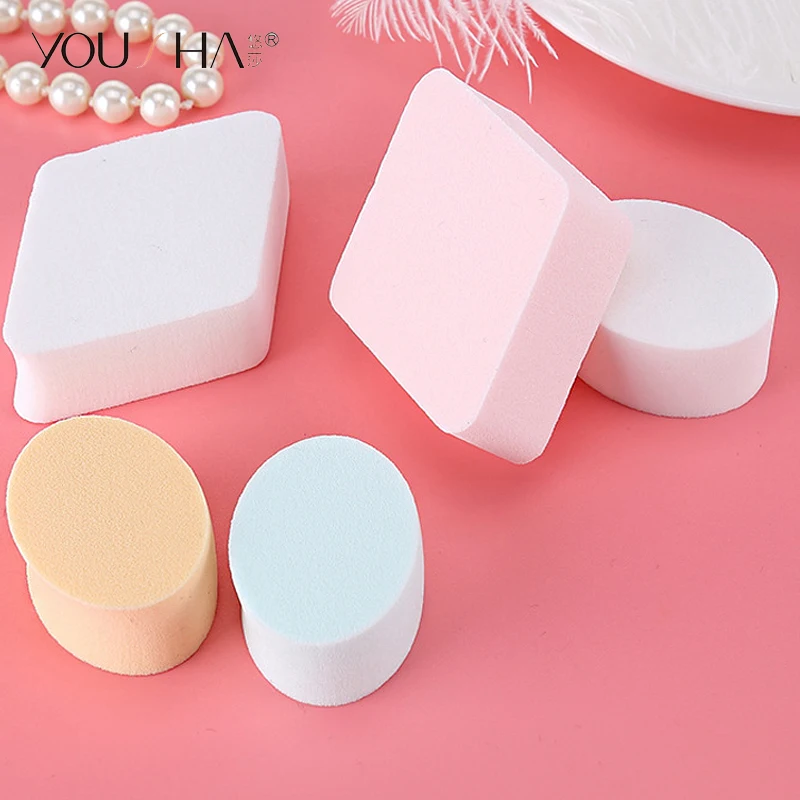 

YOUSHA 5pcs Makeup Sponge Face Makeup Sponges Wedges Cosmetic Powder Puff for Foundation Powder Tool Set Cosmetic Puff