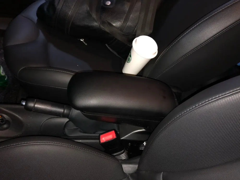 Free Shipping Car ARMREST SEAT UNIVERSAL FIT MOST OF THE CARS Black,Car