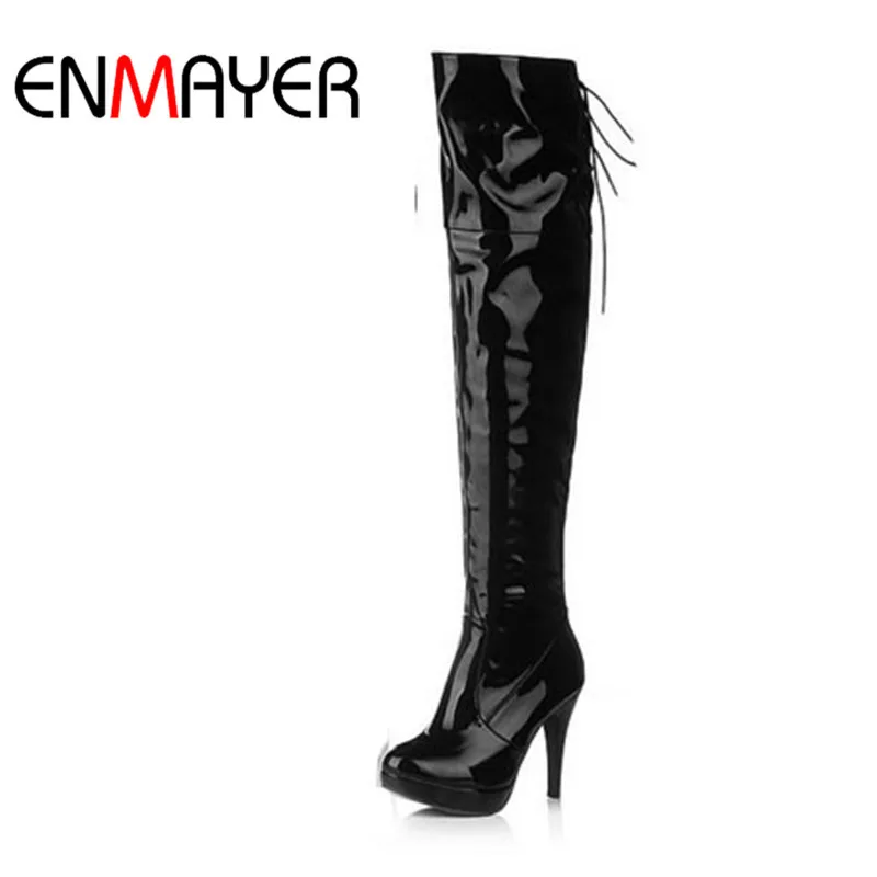 US $28.75 48% OFF|ENMAYER Dame Über Knie Stiefel Mode Lange Frauen Stiefel Winter Schuhe Hohe Ferse Schuhe Größe 34 39 Schuhe Frau herbst Stiefel in US $28.75 48% OFF|ENMAYER Dame Über Knie Stiefel Mode Lange Frauen Stiefel Winter Schuhe Hohe Ferse Schuhe Größe 34 39 Schuhe Frau herbst Stiefel in