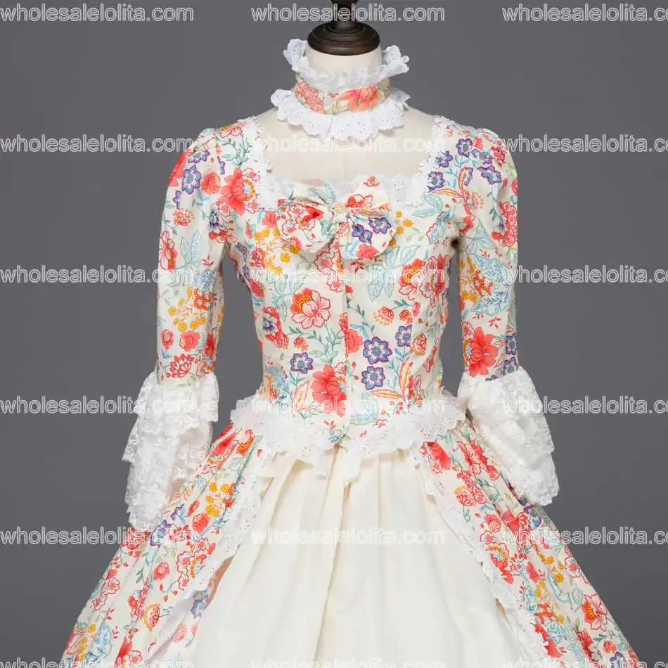 Платье из парчи с принтом Marie Antoinette Renaissance бальное платье платья вампира на