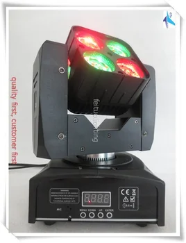 

free shipping 20 pcs/lot American DJ Mini Beam Wash 4 in 1 RGBW 4*15 w LED Moving Head beam