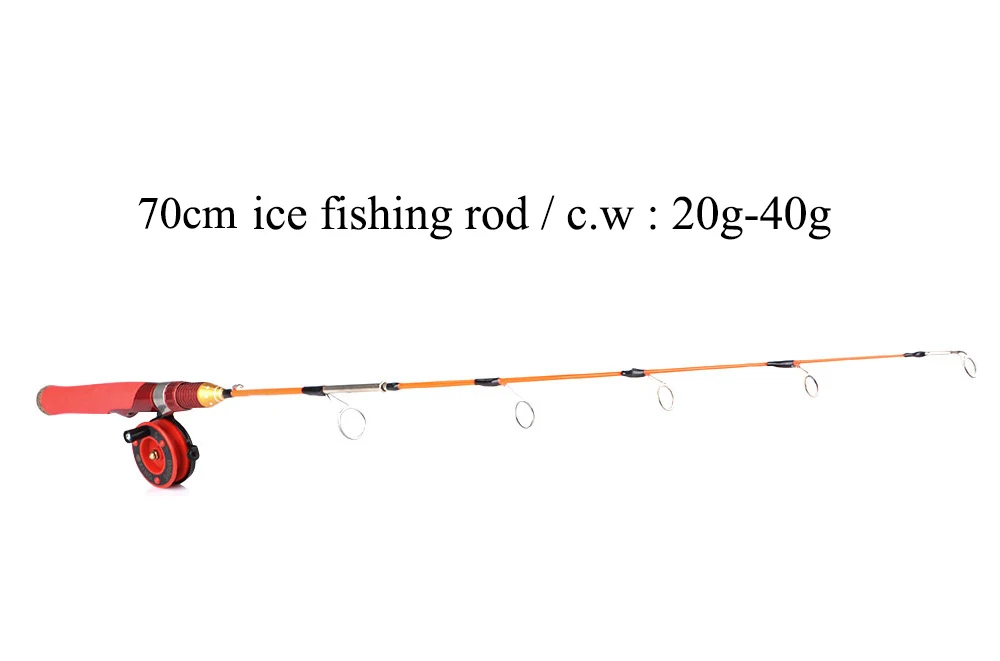 FTK новая зимняя удочка для подледной рыбалки, жесткая Удочка с катушкой для подледной рыбалки, набор с. W. 20-40 г зимняя ледяная удочка для ловли карпа