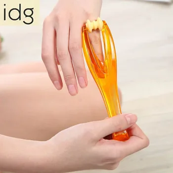 

100PCS/lot IDG Hand Finger Massager Dual Roller Joint Relaxing Beauty Plastic Massage Tool