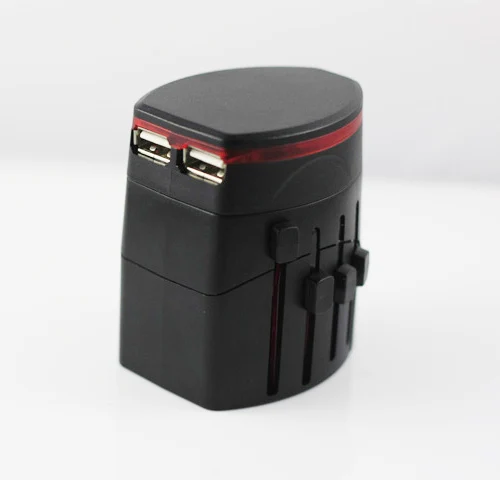 

World Travel Adapter USB Universal Travel AC Power Adapter Travel Power Plug Adapter Adaptor 2 USB Port Usb Charger