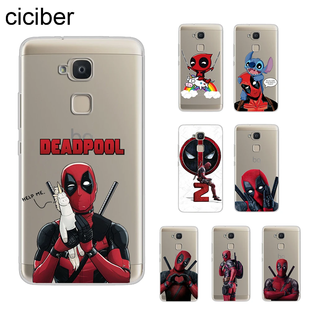 

ciciber DC Marvel Deadpool Coque For BQ Aquaris C U2 U X5 V VS X2 X Lite Pro Plus E5 M5 M5.5 Phone Case Soft TPU Fundas Cover