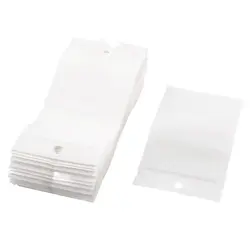 Горячая Распродажа 50x самоуплотняющийся пластиковые пакеты, 6x12.5 см прозрачный + белый