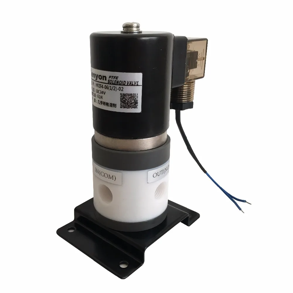 3/" коррозионно-стойкий Электромагнитный Клапан PTFE электромагнитный клапан CEMS дымовой газ обнаружения электромагнитный клапан