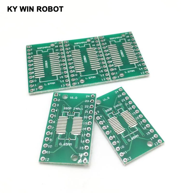 10 шт. SOP24 SSOP24 TSSOP24 to DIP24 печатная плата SMD для DIP 0 65 мм/1 27 мм до 2 54 Шаг Разъем