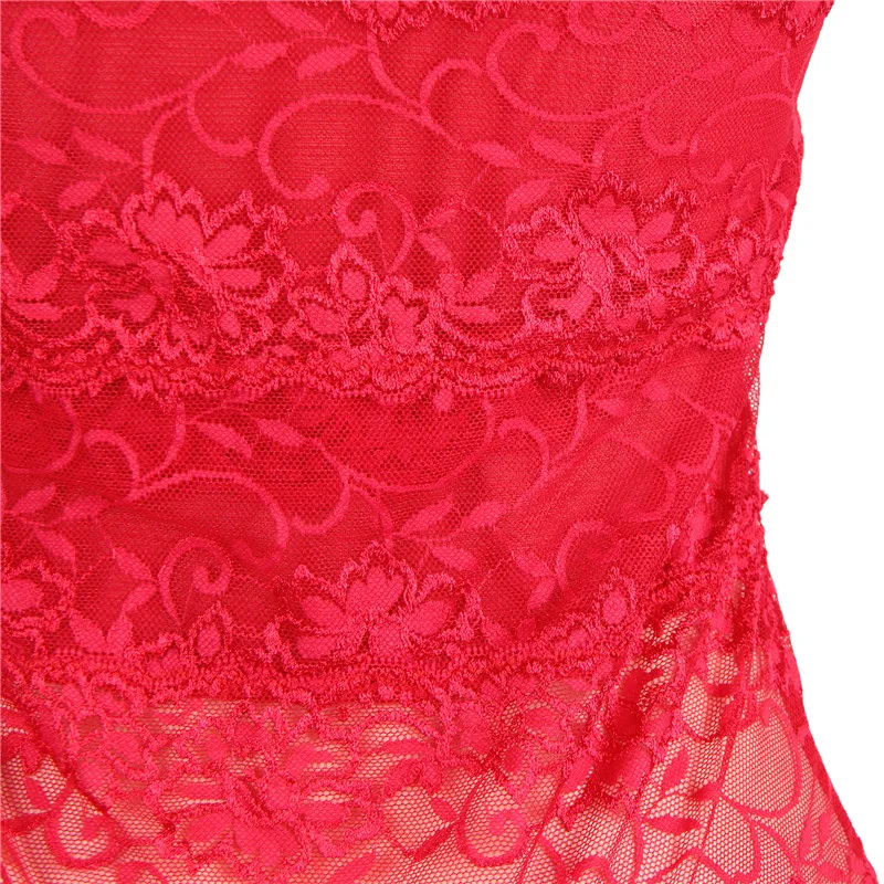 Боди Transparencia Mujer на шнуровке черный красный кружево Тедди белье R80444 горячий ультра-тонкий цветочный Комплект для женщин сексуальная одежда