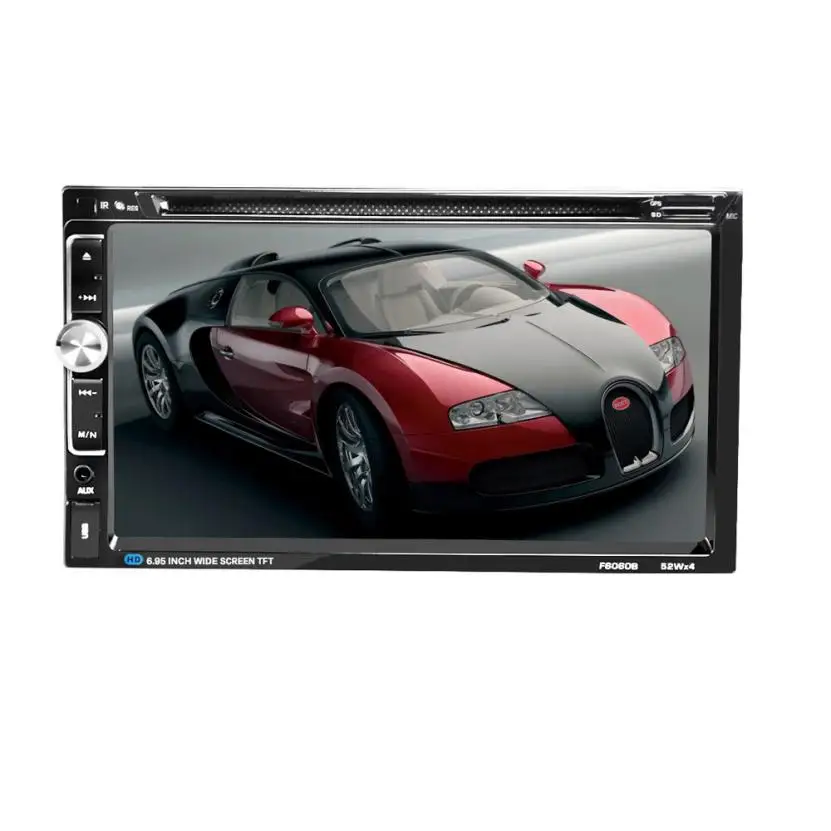 

Radio Audio Car DVD CD Player 7 inch 2 DIN Bluetooth Touch Screen USB iPod SD FM/AMl jul13