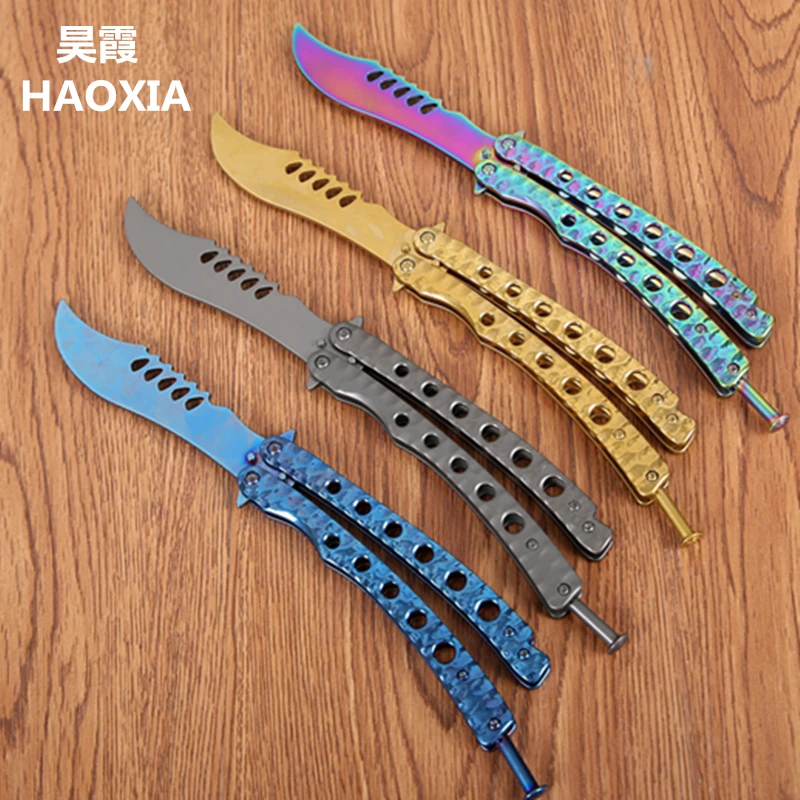 HAOXIA K31 csgo складной нож в стиле игры &quotCounter Strike&quot Cuchillo Supervivencia Navajas Couteau Zakmes CS GO Butterfly