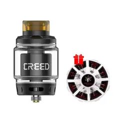 Бесплатный подарок катушку! GeekVape Creed RTA бак 6,5 мл RTA W/двойной пост построить палубе и винт-топ с открытым верхом наполнитель Танк против петли