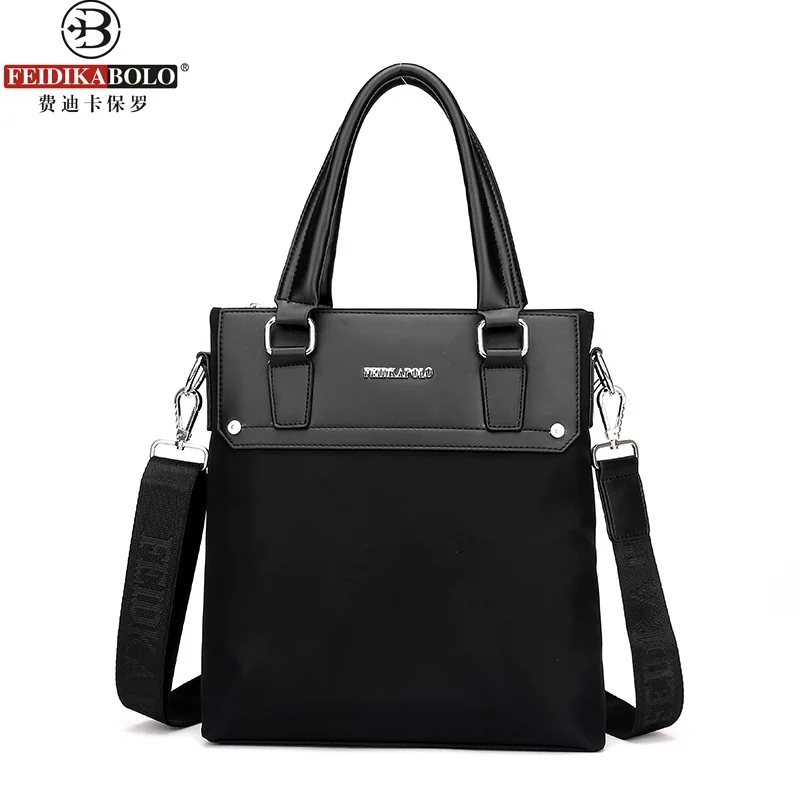 FEIDIKABOLO, модный простой деловой мужской портфель, сумка из искусственной кожи, сумки для ноутбука, модные повседневные сумки, мужская сумка на плечо