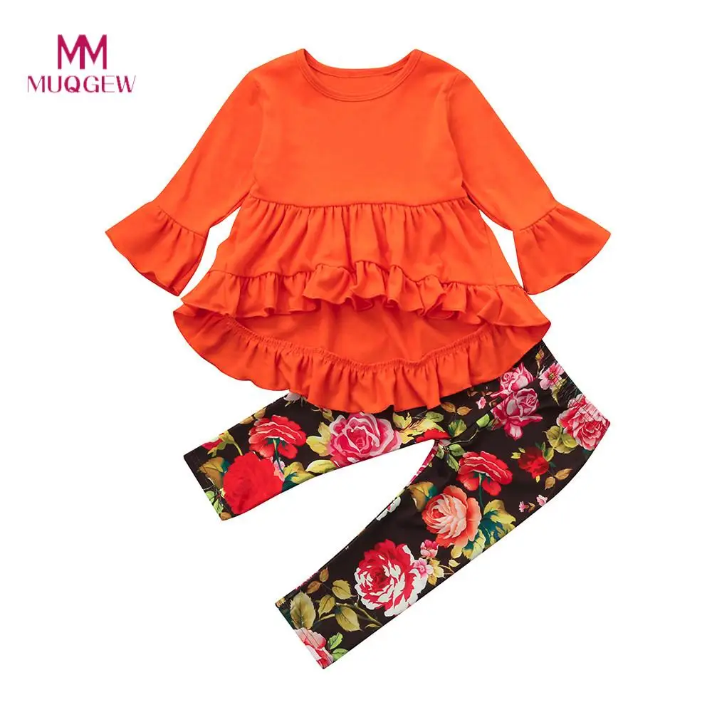 2MUQGEW 018 Baby Girls Clothes Winter Long Sleeve O-neck Cotton Fashion Toddler Baby Girl Tops+Flower Pants Kids Clothes Set 2MUQGEW 018 Baby Girls Clothes Winter Long Sleeve O-neck Cotton Fashion Toddler Baby Girl Tops+Flower Pants Kids Clothes Set