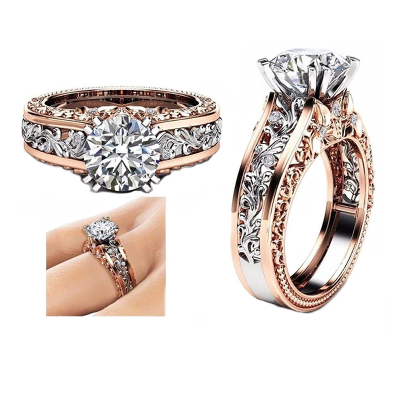 Usa rose gold rings for women pandora ring