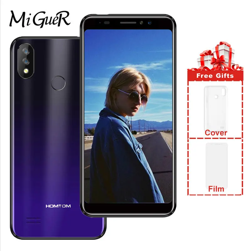 HOMTOM C8 5 &quotHD + 18:9 Full display 4G смартфон 2 ГБ 16 Android 8 1 четырехъядерный мобильный телефон с