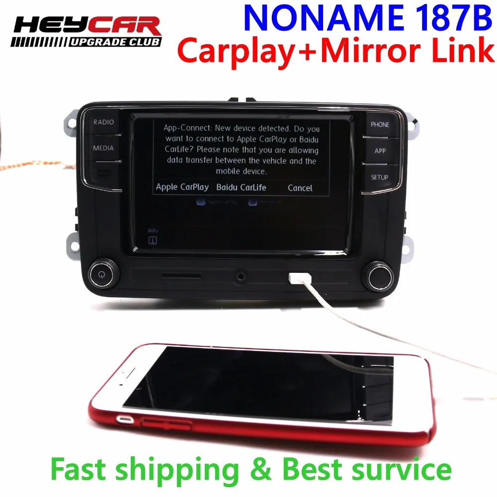 Noname Carplay RCD330 330 г плюс 6," MIB радиоприемник для VW Golf 5 6 Jetta CC Tiguan Passat Polo 6RD 035 187 B 187B 6RD035187B