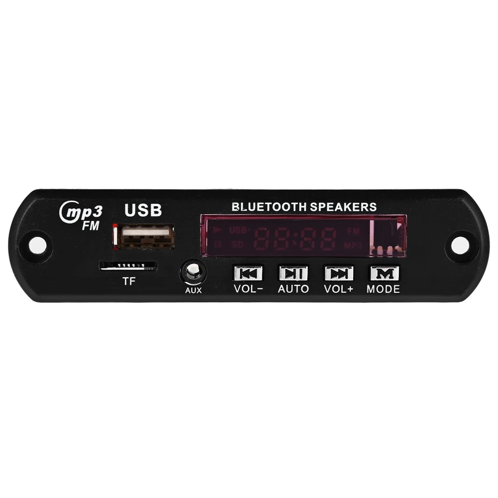 

Top Quality 12V Bluetooth Car Digital HIFI Mini Amplifier LED USB MP3 Decode Board Radio Audio Remote Control Amplifiers