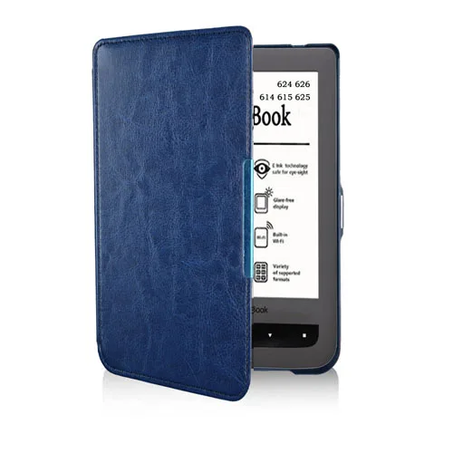 Для PocketBook 624 626 чехол Чехол Basic touch Lux 2 eReader чехол кожаный чехол также подходит для модели 614 615 625 чехол для pocketBook - Цвет: DU Case 624 626