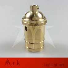 Горячая распродажа Loft Винтаж; Ретро; лампа Эдисона держатель гнезда E27 110 V/220 V регулятор переключатель латунный патрон для лампы светодиодный edison защитный чехол