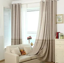 Minimalist Modern Cotton Linen Curtains for Living Dining Room Bedroom
