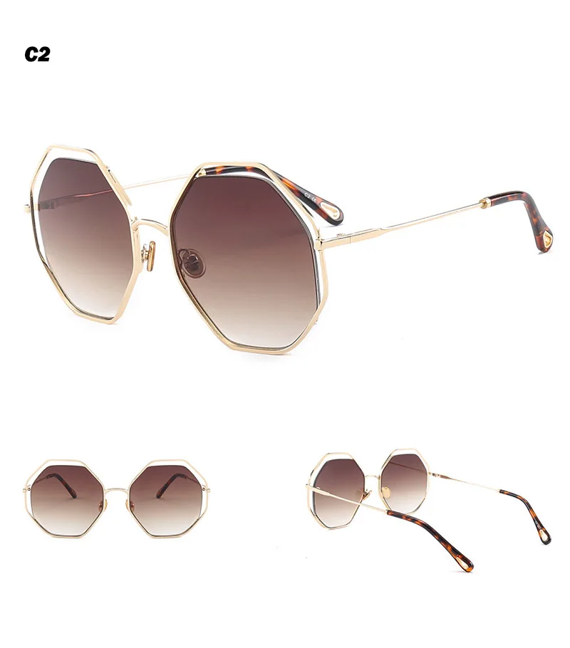 2018 News Goggle Rimless Sunglasses (10)