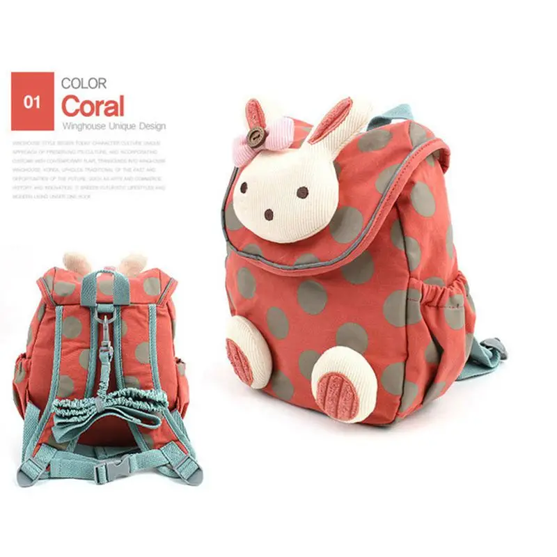 

Cute rabbit kids backpack girls cartoon cotton anti-lost toddler backpack baby girl kids bags children backpack kindergarten