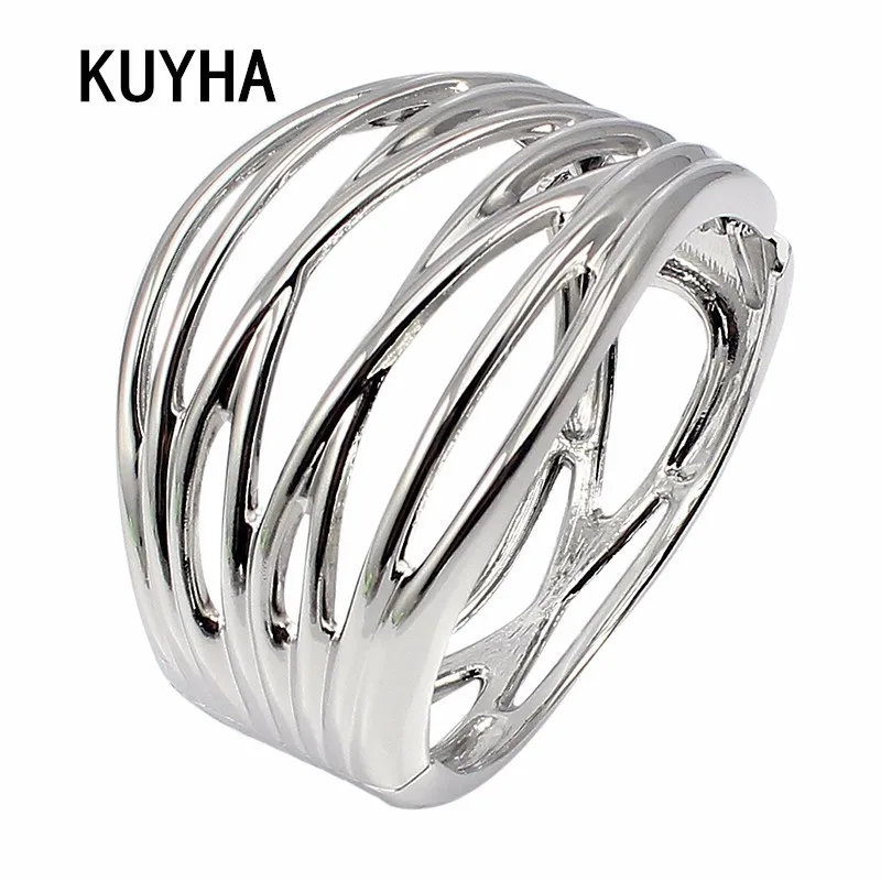 

Trendy Gold Silver Lover Bracelet for Women Men Bangle Hollow Wristband Jewelry Pulseiras Gift