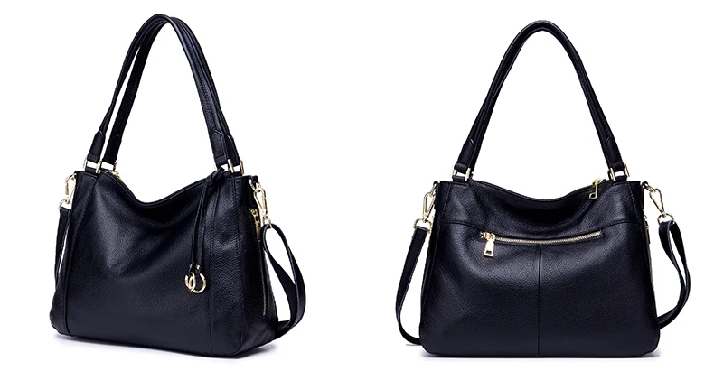 Lomelobo Women Genuine Leather Shoulder Bags Luxury Lady Fashion Litchi Pattern Casual Tote Female Handbags Girls Messenger Bags 2019 HBL5559 Details (16)