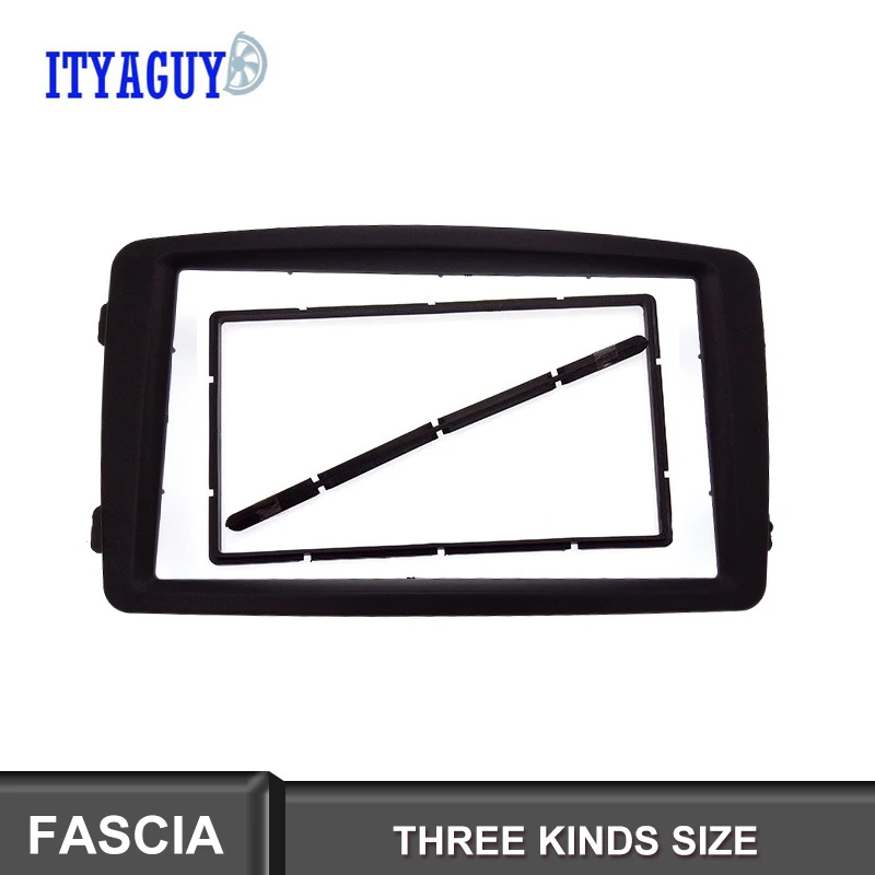 

2 Din Car Radio Fascia For 2002-2004 Mercedes Benz C Class W203 Fascia Radio DVD Player Panel Kits Stereo Audio Dash Frame