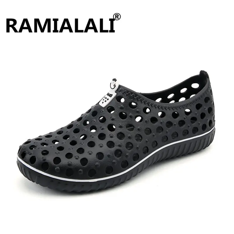 

Ramialali Fashion Summer Men Sandals Breathable Beach Slippers Garden Clogs Sandals Hollow Out of The Drag Men Shoes Sandals