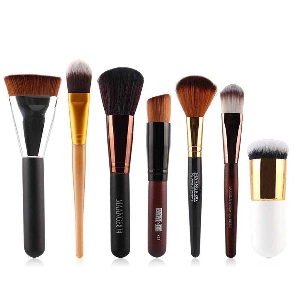 7 Pcs Professional Makeup Brushes Set Foundation Blending Make Up Brush