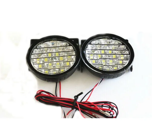 

Car Styling Round Shape WaterProof 36pcs 0.25W LED DRL LED Daytime Running Light COB LED Auto Lamp for All Cars Driving Lamp