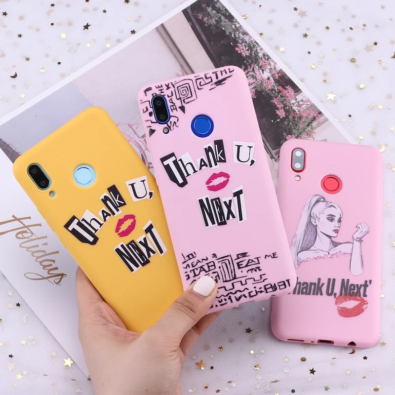 Силиконовый чехол для телефона Samsung S8 S9 S10 S10e S20 Plus Note 8 9 10 A7 A8 Ариана Гранде спасибо