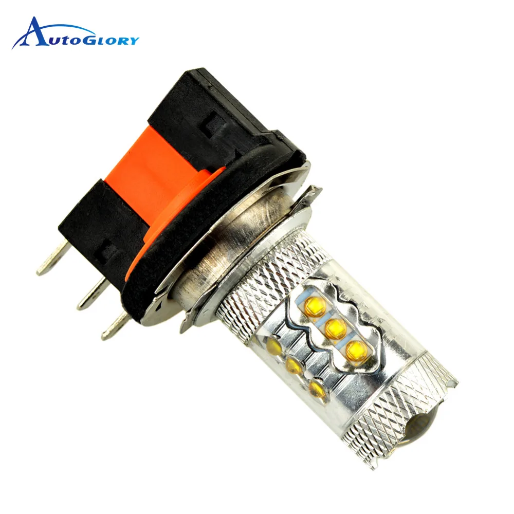 AutoGlory H15 16 LED 80W 16 SMD Car Auto DRL Daytime Running Lights