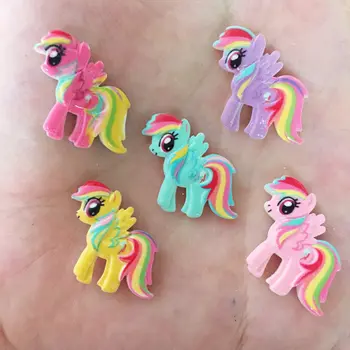 

New 10pcs resin cute horse Flatback stone Child hand Work Scrapbooks DIY Wedding ornaments craft PR73