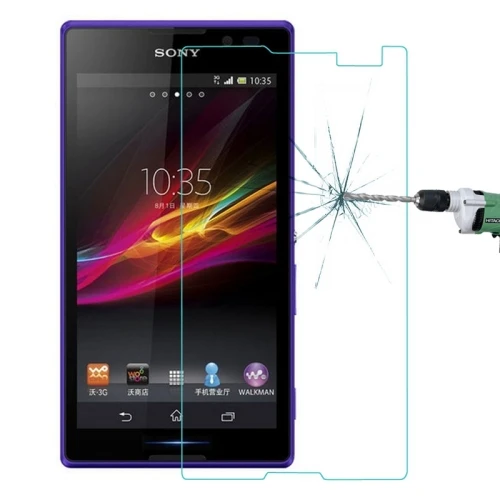 

2.5D For Sony Xperia C S39h Tempered Glass Original Protective Film Explosion-proof Screen Protector for C2305 C2304