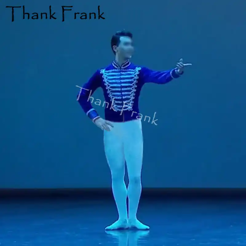 Male Prince Ballet Top Child Boys Professional Long Sleeve Dance