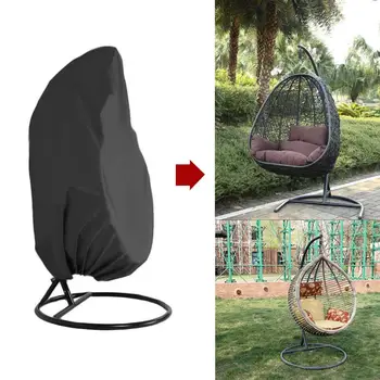 

210D Swing Chair Cover Balcony Hanging Seat Waterproof Dust-proof Patio Hanging Chair Cover for Garden Outdoor