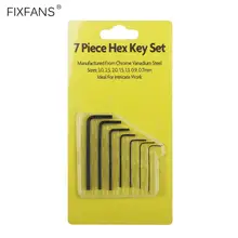 FIXFANS 7 шт. набор метрических шестигранных ключей маленький шестигранный ключ Отвертка Ручной Набор инструментов 0,7 мм 0,9 мм 1,3 мм 1,5 мм 2,0 мм 2,5 мм 3,0 мм