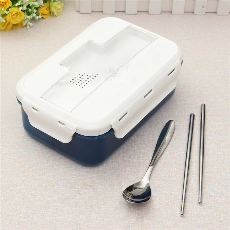 

1000ml Portable Microwave Lunch Box With Soup Bowl Scoop Ecofriendly Office Food Box Containers Contenedor Alimento Lunchbox