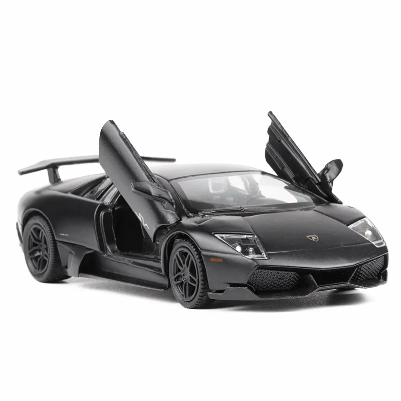 Масштаб 1:36 Murcielago LP670-4 модель спортивного литья под давлением из сплава игрушки для детей Подарки для детей Коллекция игрушек Hot-Whee - Цвет: Black no box